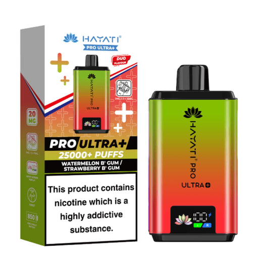 Hayati Pro Ultra + - Watermelon Bubble Gum / Strawberry Bubble Gum